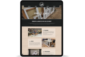 Wight Joinery Services Website - Tablet
