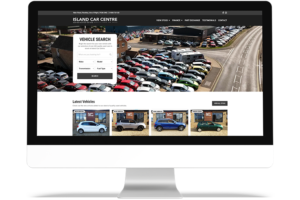 Island Car Centre Website - Desktop