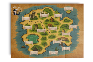 The Lost Loot of Captain Codliver at The Spyglass Inn Treasure Map